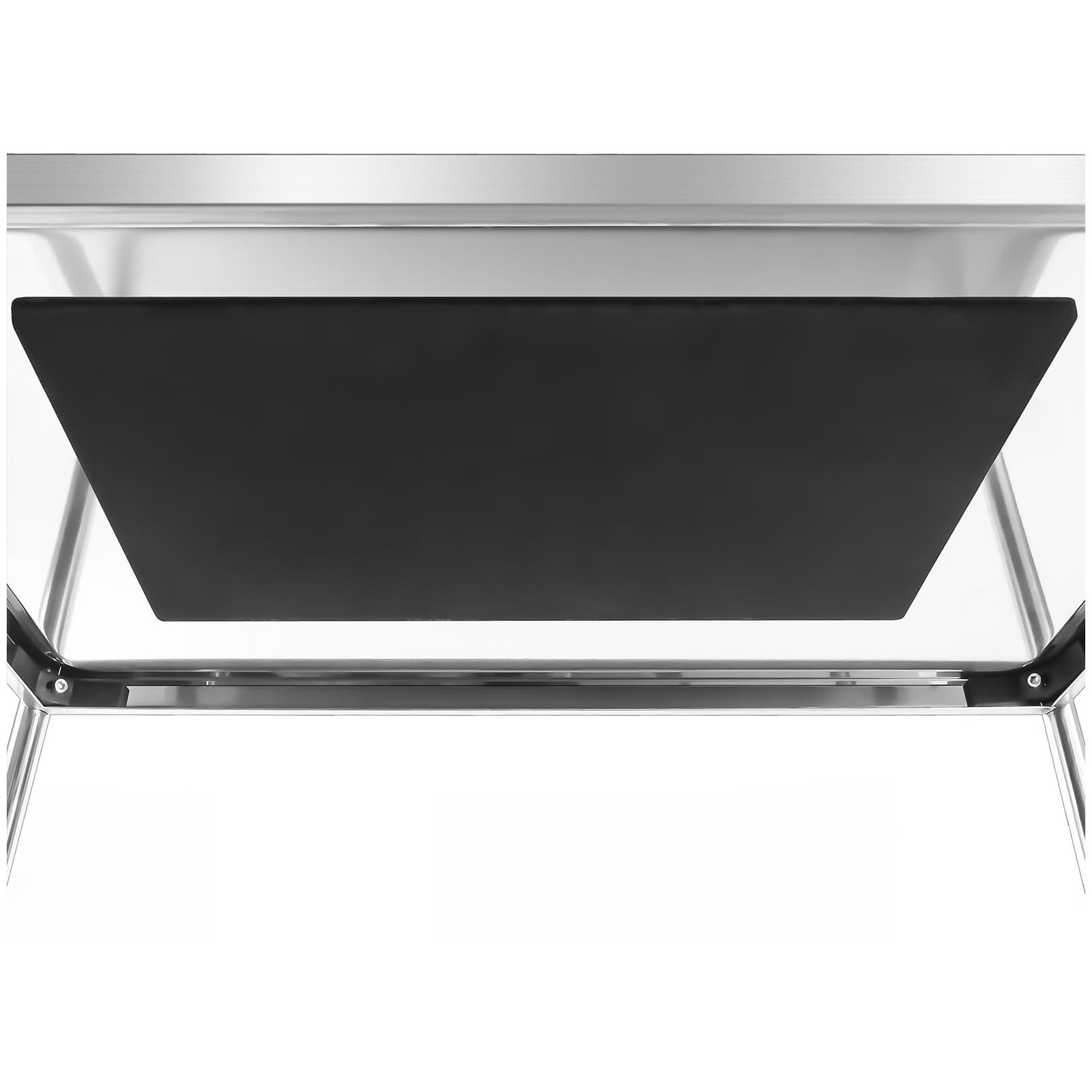 Royal Catering RCSW-5.1 Carrello Portavivande Carrello di Servizio Carrello Cucina (5 Ripiani, Capacità di Carico 150 kg, Distanza tra i Vassoi 27 cm, Protezione Anti-Urto) Acciaio Inox
