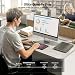 Emetok Quiet Wireless Keyboard UK Layout, 2.4G Keyboard Gaming Office
