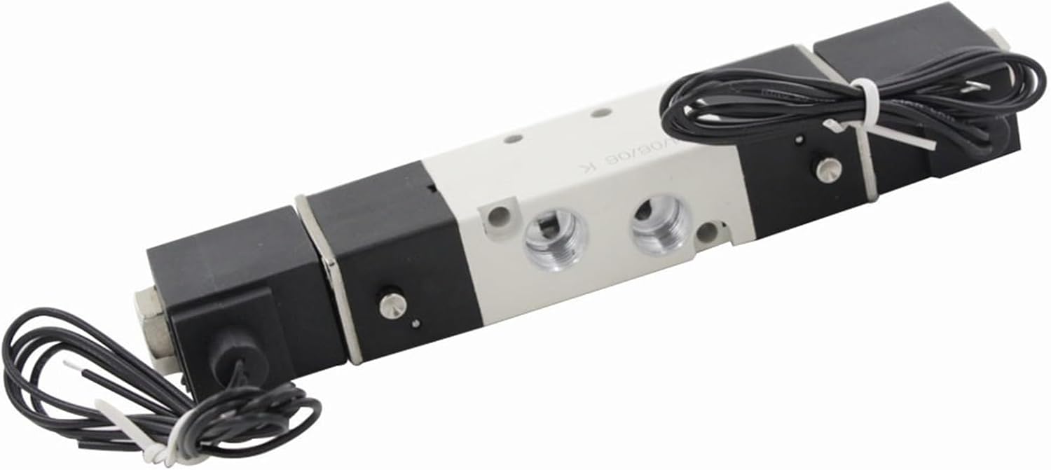 4V120-06 Pneumatic Valve AC 220V 1/8" Inner Guide Solenoid Valve 5 Ports 2 Positions Air Control Valve