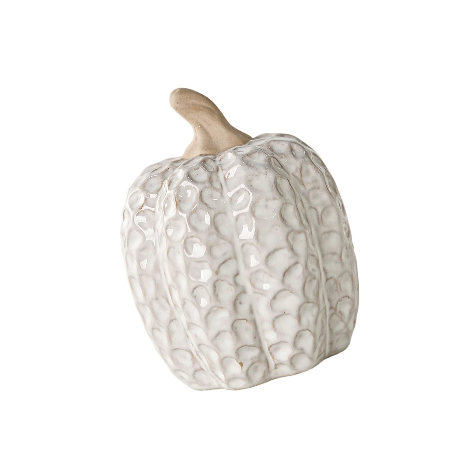 ZEPFJHE Pumpkin Shape Small Model Lovely Table Decorative Figurines Ceramic Texture Suitable for Living Room Bedroom Thanksgiving Centerpiece