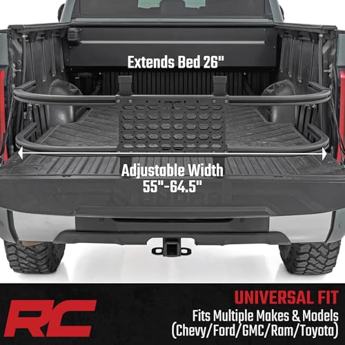 Rough Country Truck Bed Extender - 26" Cargo Extension with Flip-in Containment for Chevy, Ford, GMC, Ram, Toyota Trucks (55"-64.5" Bed Openings) by Rough Country - Image 5