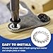 PATIKIL M10 External Tooth Lock Washers, 100Pcs 304 Stainless Steel Serrated Locking Washers Assortment Kit for Mechanical Equipment Retaining Clips Fasteners, Silver