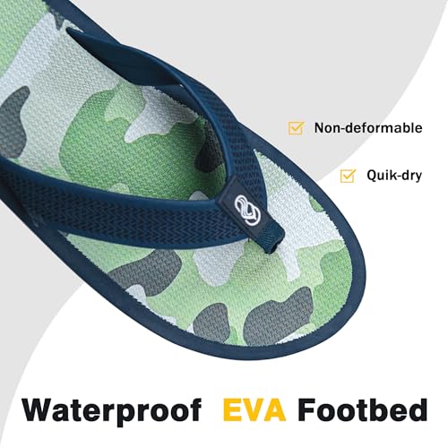 Men's Flip Flops & Sandals with Arch Support - Non-Slip Textured Sole,Waterproof for Beach4