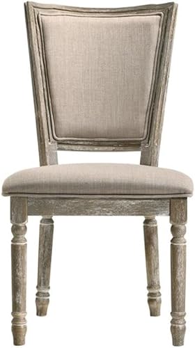 Miniatura 3 de Acme Gabrian - Silla auxiliar de comedor tapizada en gris recuperado (juego de 2)