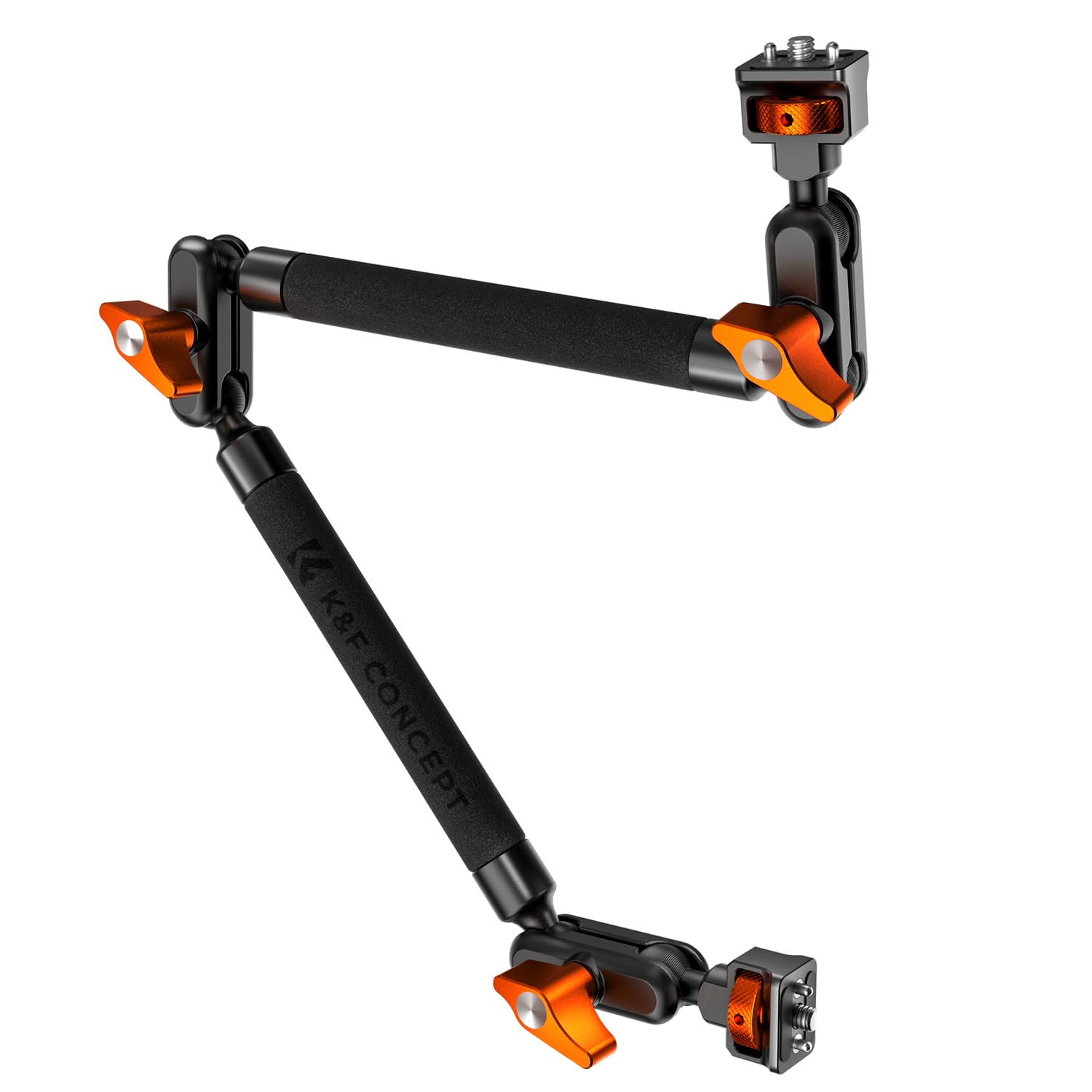 K&F CONCEPT Braccio Magico Flessibile da 22 Pollici con Vite 1/4", Supporto Webcam e Fotocamera da Scrivania, Braccio Articolato per Streaming, Microfono, Luce LED e Action Cam