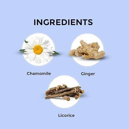 Miniatura 2 de BLUE TEA - Té de hierbas de jengibre y manzanilla - 30 bolsas de té  Regalo del día de la madre  Super antioxidante  Sin cafeína  A base de flores -