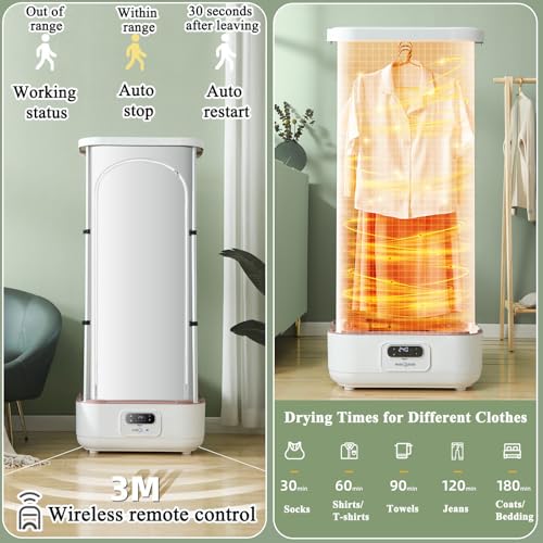 Automatic Vertical Garment Steamer & Dryer portable folding design