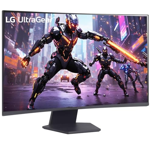Image of LG 32GS60QC 80cm (32 Inch) Ultragear Curved (1000R) QHD (2560x1440) Gaming Monitor, 180Hz, 1ms, 3-Side Virtually Borderless, Anti-Glare, DP, HDMI X 2, HP Out, AMD FreeSync, Tilt Adjustment (Black)