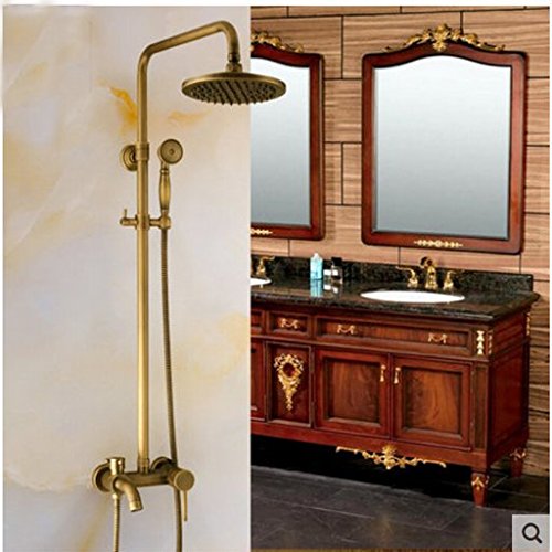 Douche Robinet de baignoire laiton antique mural avec mitigeur