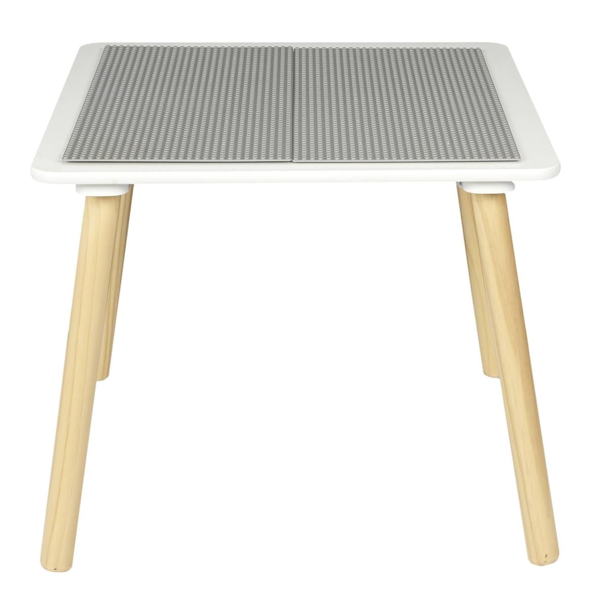 Paris Prix Table de Jeu Enfants Brique 52cm Gris & Naturel