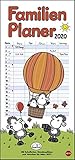 sheepworld Familienplaner. Wandkalender 2020. Monatskalendarium. Spiralbindung. Format 21 x 45 cm
