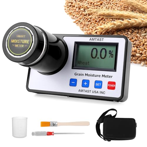 AMTAST Grain Moisture Meter High Precision Grain Moisture Tester with