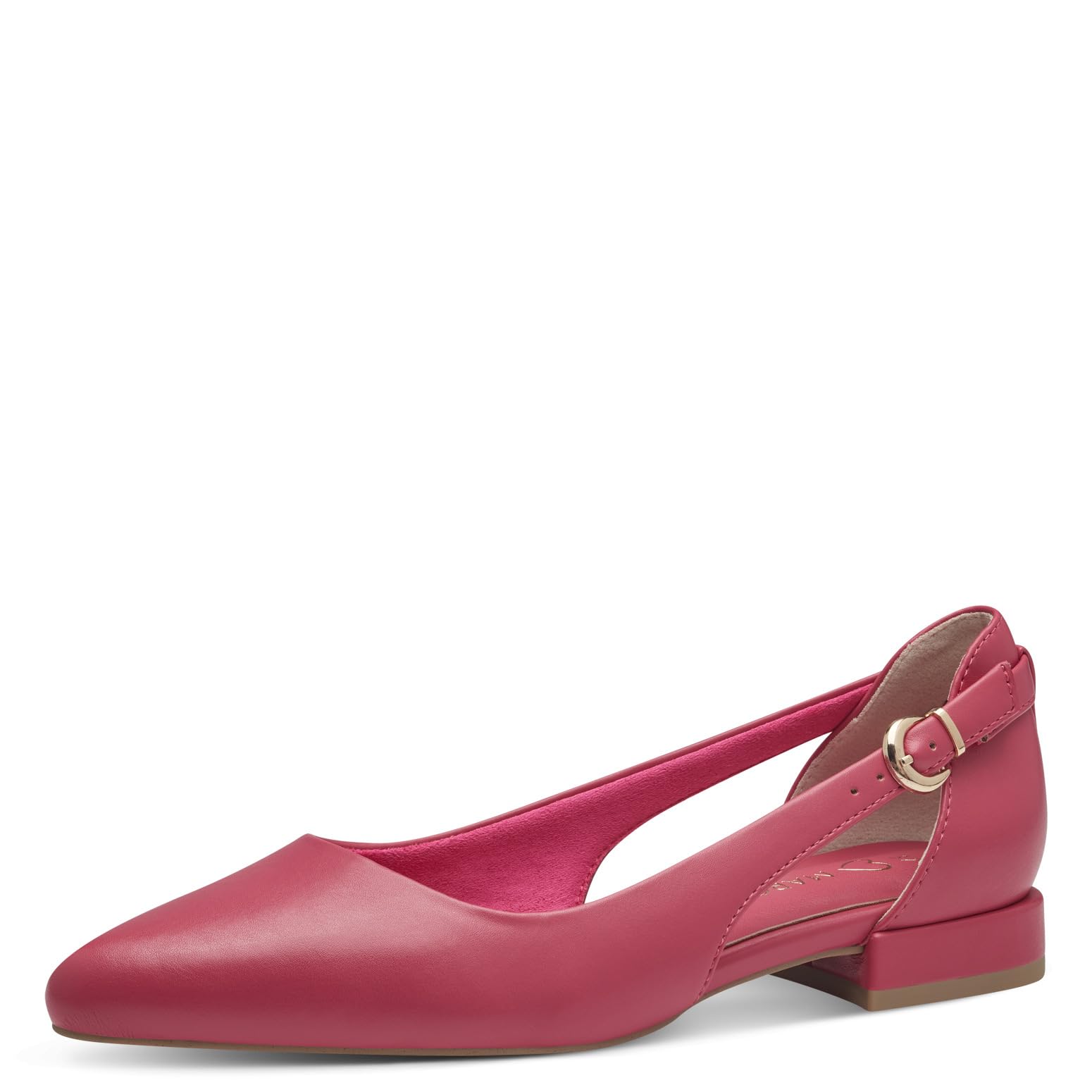 MARCO TOZZI Women's 2-22114-42 Ballet Flat, Pink, 5