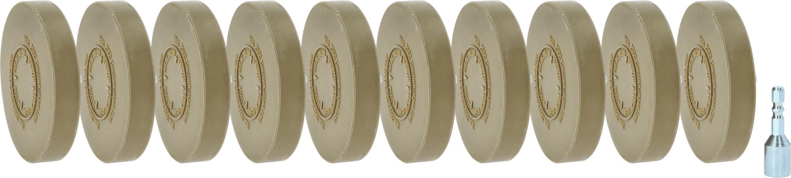 KS Tools 515.5496 Gummi-Radierteller für matte Lacke, 88 mm, 10er Pack