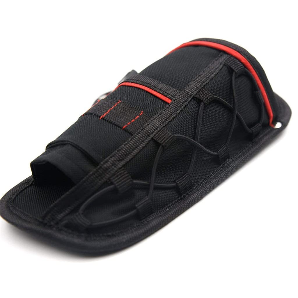 Ceinture électrique Taille Sac à Outils clé Oxford Professionnelle Marteau Tournevis perceuse étui (Gris Clair Talla ?nica)