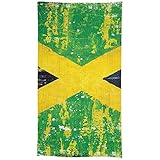 Retro Jamaica Flag Table Cloth Cover Linen Tablecloths Printed Fabric for Dinner Kitchen Party Holid