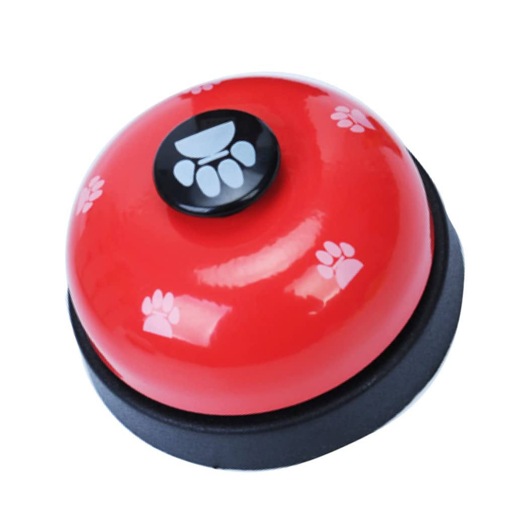 Campanello per addestramento del Cane Cucciolo Porta per Animali Domestici Rosso Antiscivolo Gomma