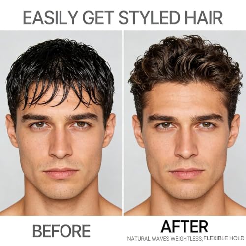 Image of Texture Comb for Men, Hair Styling Comb Curly Hair Brush 10.5X22.5 Cm Volumizing Detangling Travel Blow-Dry Tool