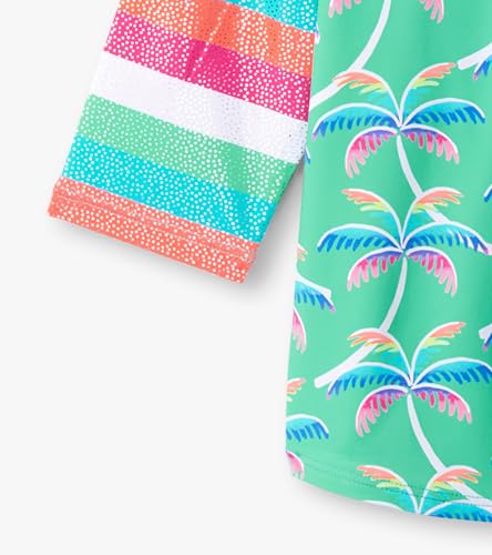 Hatley Girls' Rainbow Palm Rashguard Set (Toddler/Little Big Kid)4