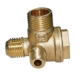 Gold Tone Brass Connector Air Compressor Check Valve