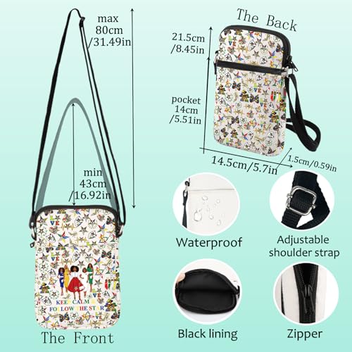 LEVLO Sorority Crossbody Bag Sorority Sister Gift Keep Calm And Follow The Star Shoulder Bag Sisterhood Merch2