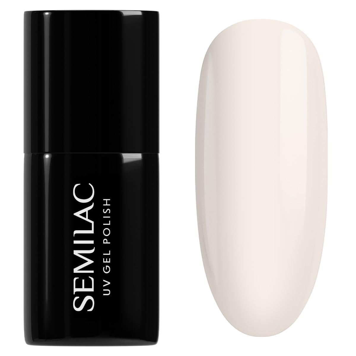 SEMILAC Gel Nail Polish 050 French Vanilla - Full Coverage Gel Polish - Soak Off Easy To Use LED/UV Nail Lamp - Long Lasting Manicure and Pedicure up to 3 weeks
