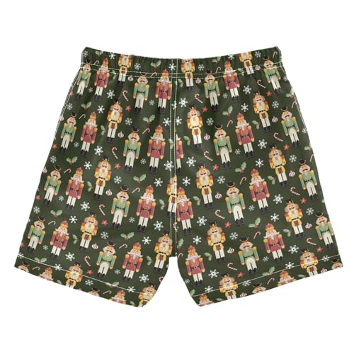 Boys Swim Trunks 2-12 Years Board Shorts Little Boys Nutcracker Christmas Quick Dry Beach Swimwear Shorts2