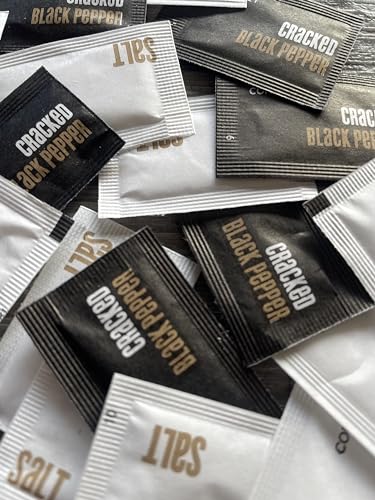 100 Salt and 100 Pepper sachets (200 in Total).