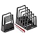 Avery Adjustable File Rack, 5 Sections, Letter Size Files, 8" X 11.5" X 10.5", Black