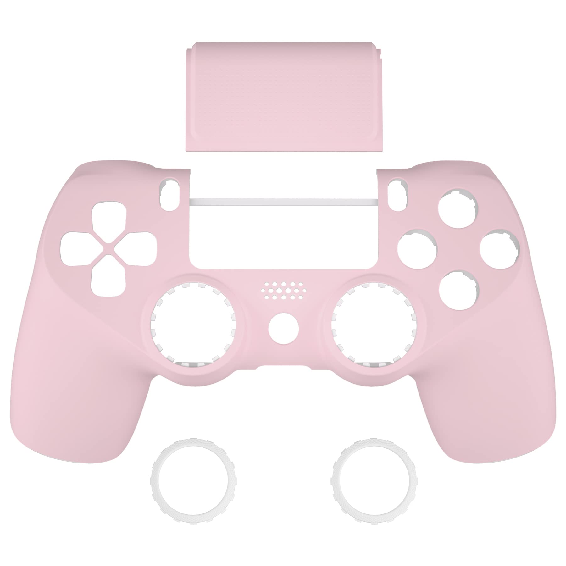 eXtremeRate Cover Custodia Touchpad Compatibile con ps4 PRO Slim Controller,Ghost Copertura Frontale Case Scocca Touchpad Compatibile con ps4 Joystick JDM-040/050/055-Rosa