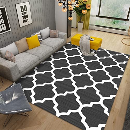 Tapis salon géométrique simple et moderne pour sécuriser le sol de bébé