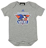 adidas NBA G League Infant's Westchester Knicks Short Sleeve Team Logo Creeper, Grey 18 Months