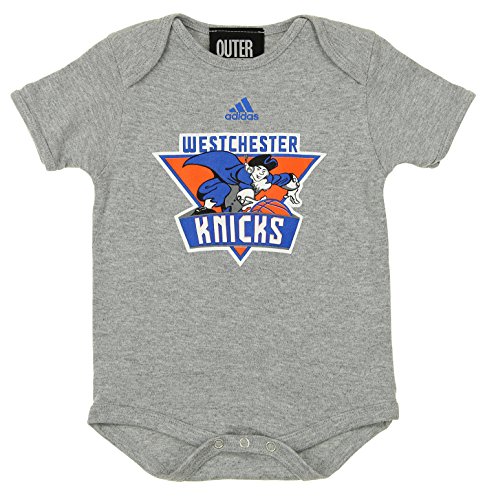 Adidas Nba G League Infant's Westchester Knicks Short Sleeve Team Logo Creeper, Grey 12 Months #TOP10