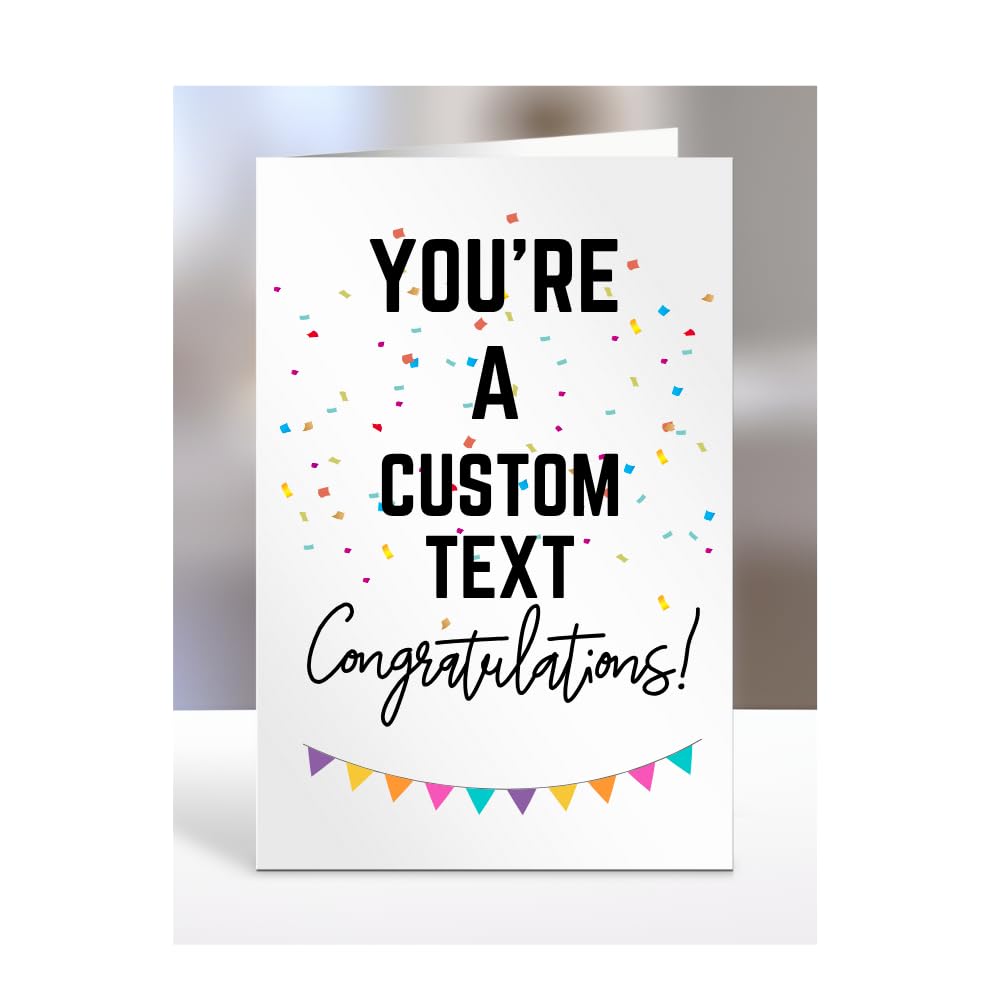 Personalised You're a card present with text, A5-174_1 โ image 1