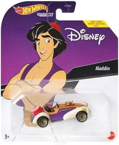 Hot Wheels Coche de personajes de Disney Aladdin