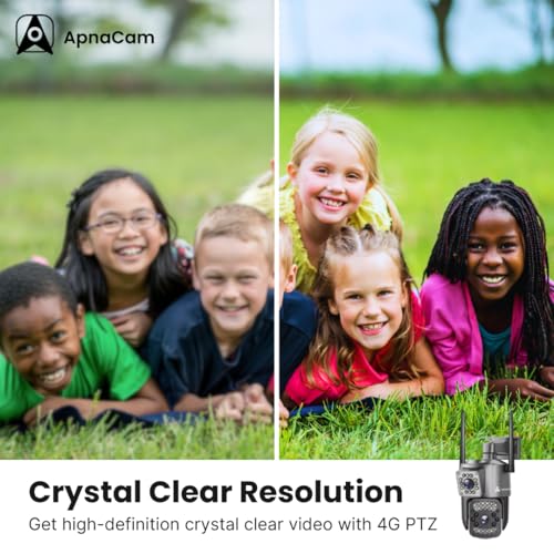 Image of ApnaCam 6MP Dual Lens Wireless WiFi Outdoor Smart IP CCTV Camera | Ultra HD Double View | Two Way Talk | Motion Detection | Night Vision | Support Upto 128GB SD Card | Outdoor Survillance Camera