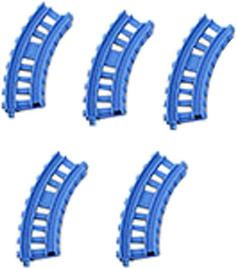 Replacement Parts for Thomas The Train - GBN45 ~ Thomas & Friends Trackmaster Percy 6-in-1 Set ~ Replacement Curve Track Bag ~ 5 Blue Tracks