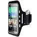 Produktbild MOBILEFOX Handy LED-Licht Sport Armband Tasche Halter Hülle Case Joggen für HTC One M8 Schwarz