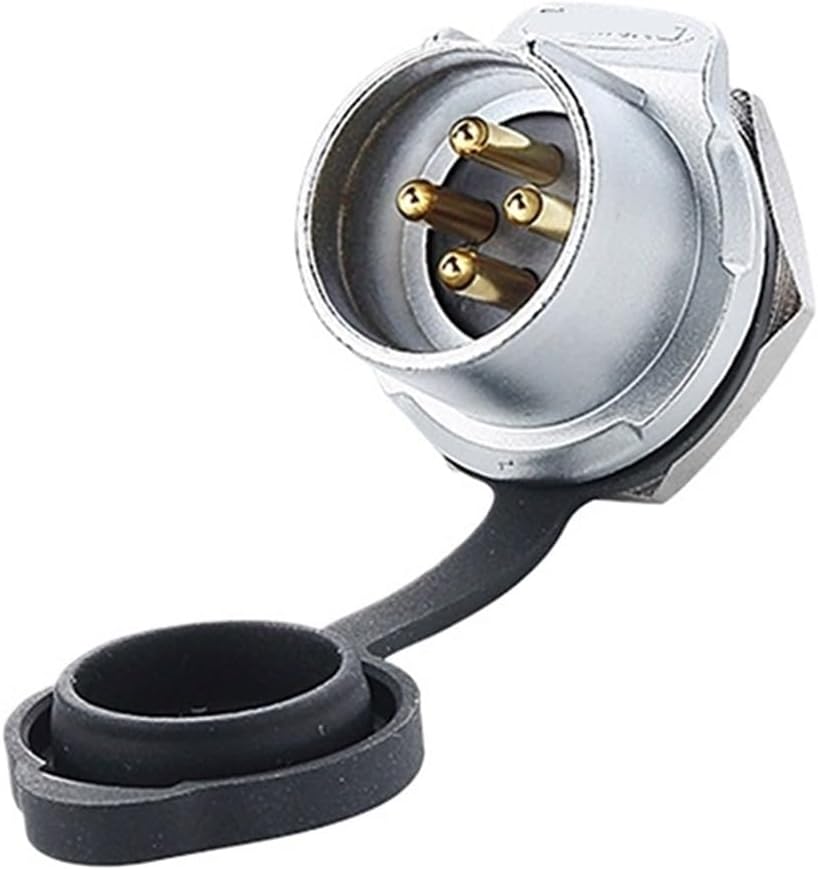 LP20 aviation 4-pin female male threaded panel waterproof connector(Female plug)