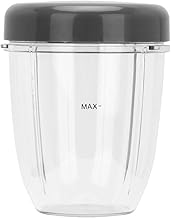 Nikou Mixer Part Kit Cup and Lid Blender Parts Kit for Nutri Bull-et 900W Mixer Accessories Replacement (18 oz)