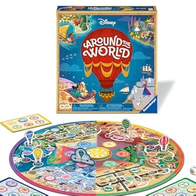 Ravensburgers Disney Around The World, Family Adventure Game for 2 to 4 Players Ages 4 and Up