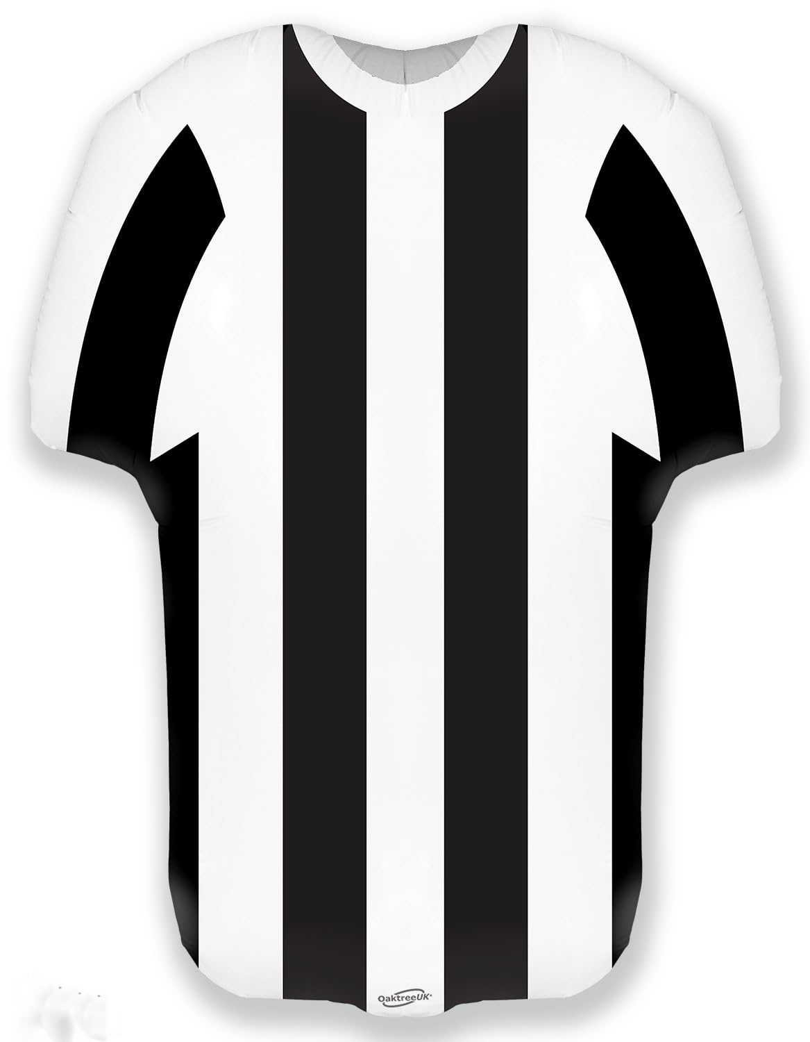 Oaktree 24" Shape Sports Shirt Black White Stripe Foil Balloon