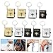 DOITOOL 9pcs Bible Keychain Miniature Book Pendant Keyring Creative Key Holder for Gifts Durable for All Ages Occasions