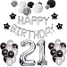 Produktbild Weimi 21. Geburtstag Dekorationen für Männer aufpumpen Helium Folienballons Dekoration Set