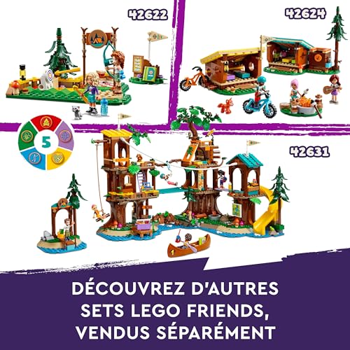 LEGO Friends Sports Aquatiques à la Base d’Aventure - Jouet de Construction pour Enfants - Idée Cadeau pour Les Filles et Les Garçons de 7 Ans et Plus - Inclut 3 Mini-poupées et Un Ours 42626