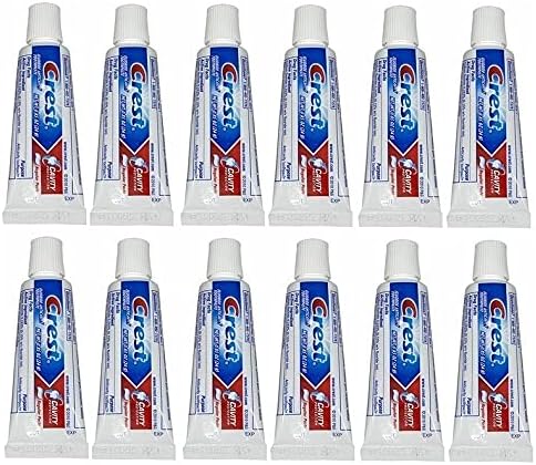 Crest Regular Cavity Protection Toothpaste .85 Ounce (12 Pack) | Deep Clean for Fresh Breath| Strengthens Teeth (B07NBQDGV6)