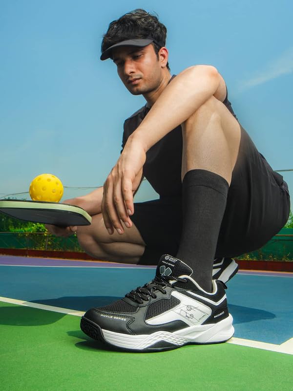 Image of Bacca Bucci Pickle Series Court Sneakers with Ortholite Eco Insoles Serve Style & Smash Comfort-India's First Co-Branded Pickleball Sneakers