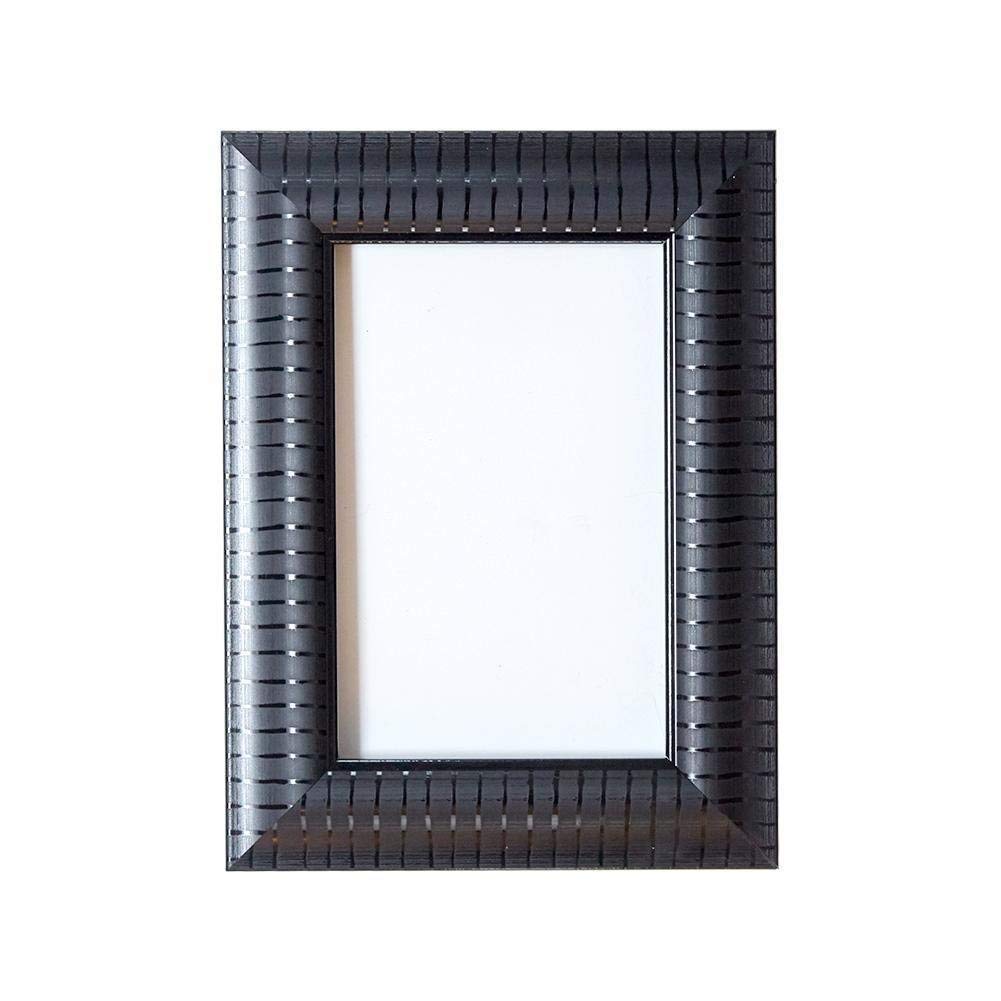 Shabby Chic Decorative Picture/Photo/Poster frame - With an MDF backing board - Ready to hang - With a High Clarity Styrene Shatterproof Perspex Sheet – Black - A3