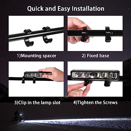 Super Bright LED Bike Light, USB Rechargeable Bicycle
