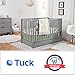 Carter's by DaVinci Colby 4-in-1 Convertible Crib with Trundle Drawer in Grey, Greenguard Gold Certified, Undercrib Storage